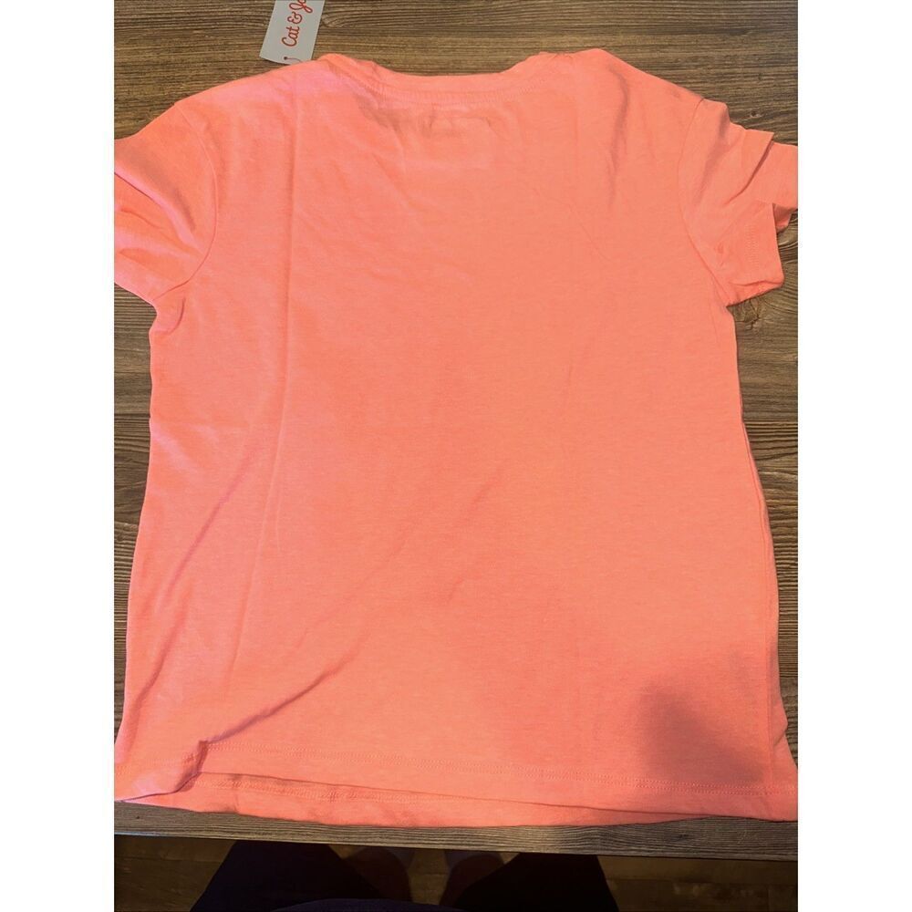 Girls' Flip Sequin 'Flower' Short Sleeve Graphic T-Shirt Large- Cat & Jack. Q - Picture 5 of 5